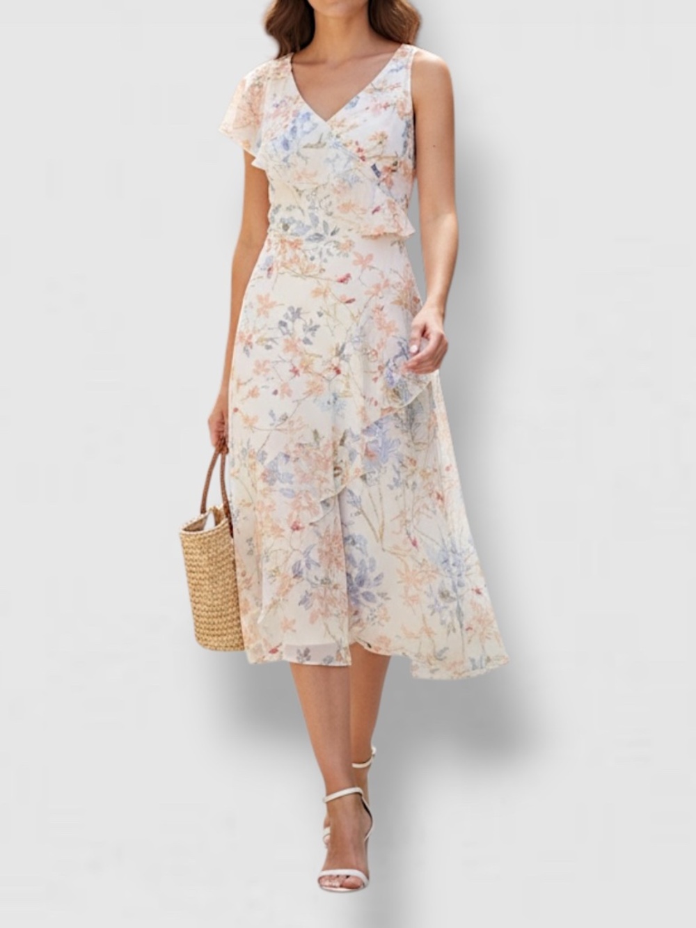 Ralph Lauren Floral Dress Size 14 New